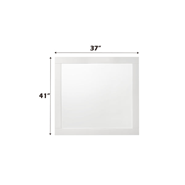 ACME Chelsie White Mirror Model 27394