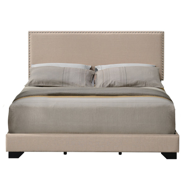 ACME Leandros Beige Fabric Queen Bed Model 27420Q