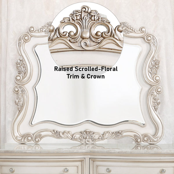 ACME Gorsedd Golden Ivory Mirror Model 27444