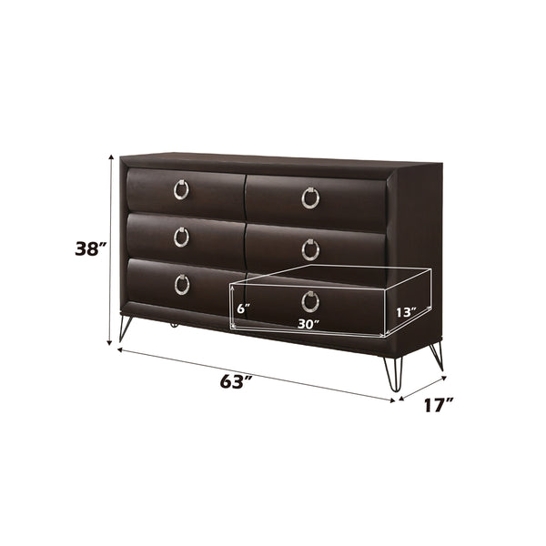ACME Tablita Dark Merlot Dresser Model 27465