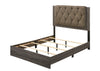 ACME Avantika Fabric & Rustic Gray Oak Eastern King Bed Model 27677EK