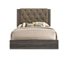 ACME Avantika Fabric & Rustic Gray Oak Eastern King Bed Model 27677EK