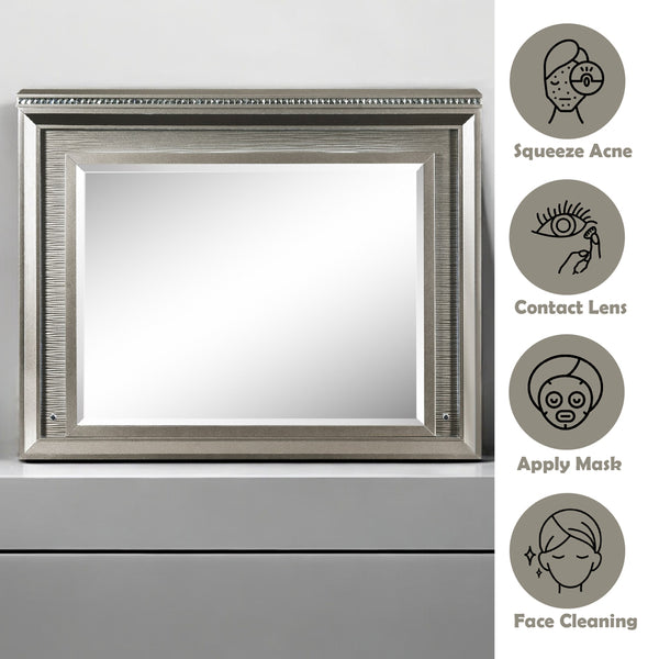 ACME Sadie Dark Champagne Mirror with LED Model 27944