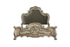 ACME Dresden Vintage Bone White & Synthetic Leather California King Bed Model 28164CK