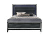 ACME Haiden LED & Weathered Black Eastern King Bed with LED Model 28427EK