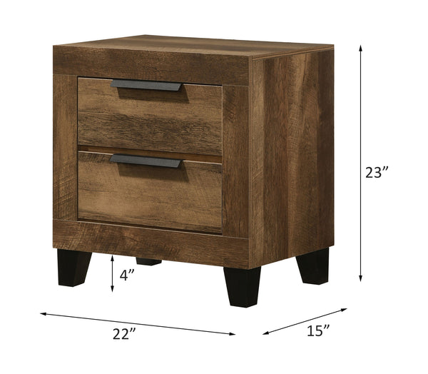 ACME Morales Rustic Oak Nightstand Model 28593