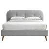 ACME Graves Gray Fabric Queen Bed Model 28980Q