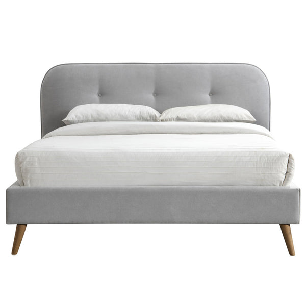 ACME Graves Gray Fabric Queen Bed Model 28980Q