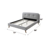 ACME Graves Gray Fabric Queen Bed Model 28980Q
