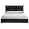 ACME Rowan Black Fabric Eastern King Bed Model 28987EK