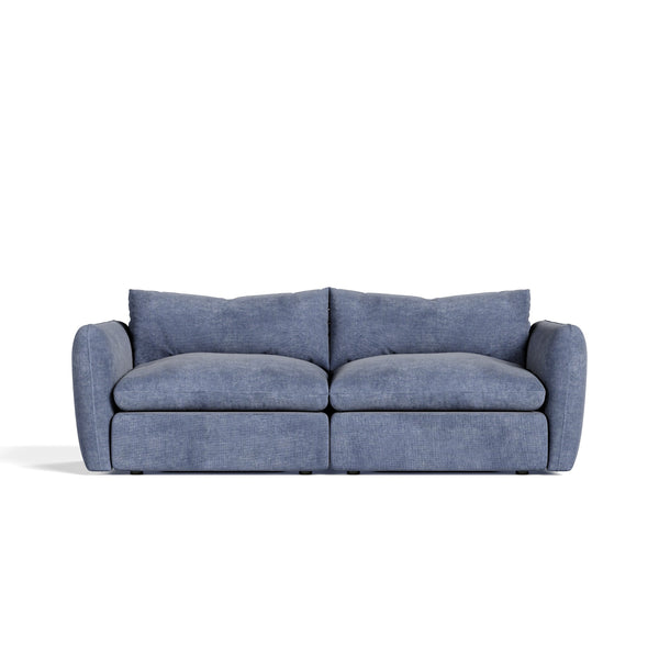 Divani Casa Kinsey Modern Blue Fabric Modular Sectional Sofa 2 Piece Sectional Model VGKK-KF.8035-MOD-NAVY-2-Piece Sectional