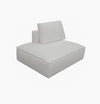Divani Casa Lulu Modern White Fabric Modular Sectional Sofa With Right Facing Chaise Model VGSX-F22053-RAF-WHT