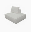 Divani Casa Lulu Modern White Fabric Modular Sectional Sofa With Left Facing Chaise Model VGSX-F22053-LAF-WHT