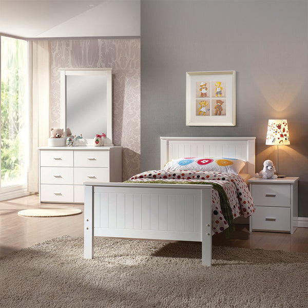ACME Bungalow White Twin Bed Model 30025T