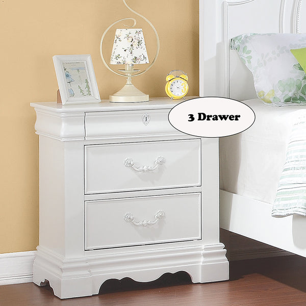 ACME Estrella White Nightstand Model 30243