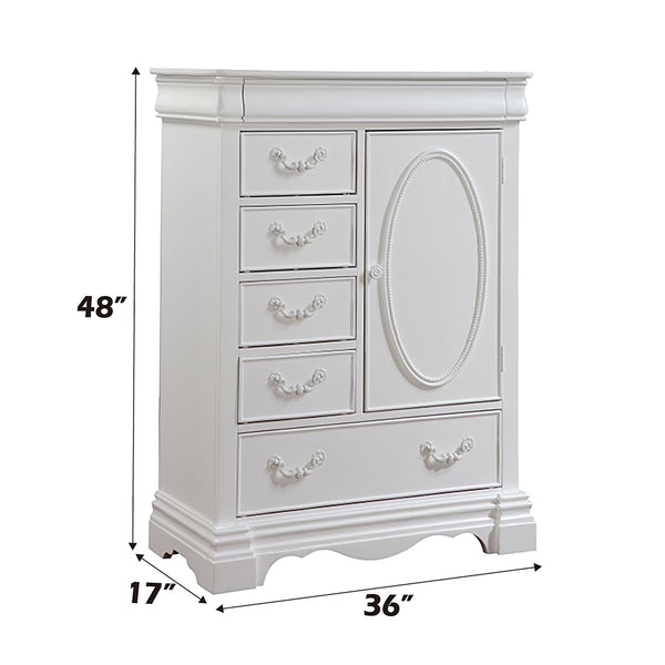 ACME Estrella White Chest Model 30246