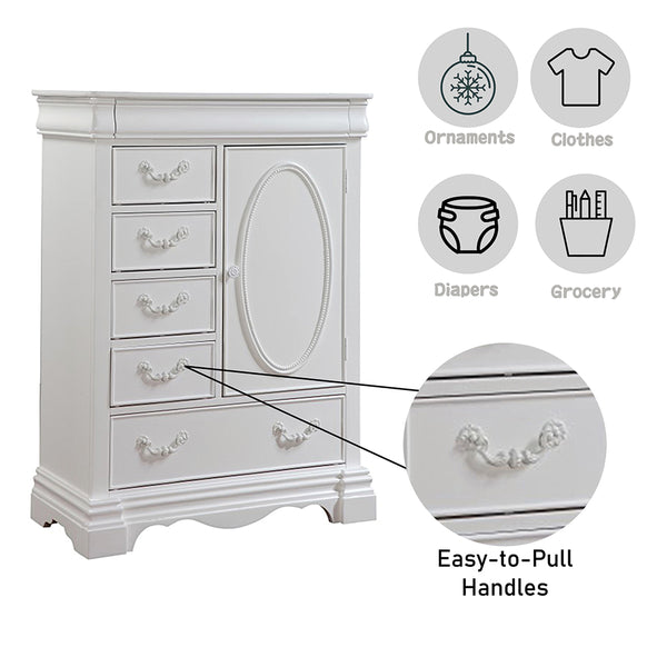 ACME Estrella White Chest Model 30246