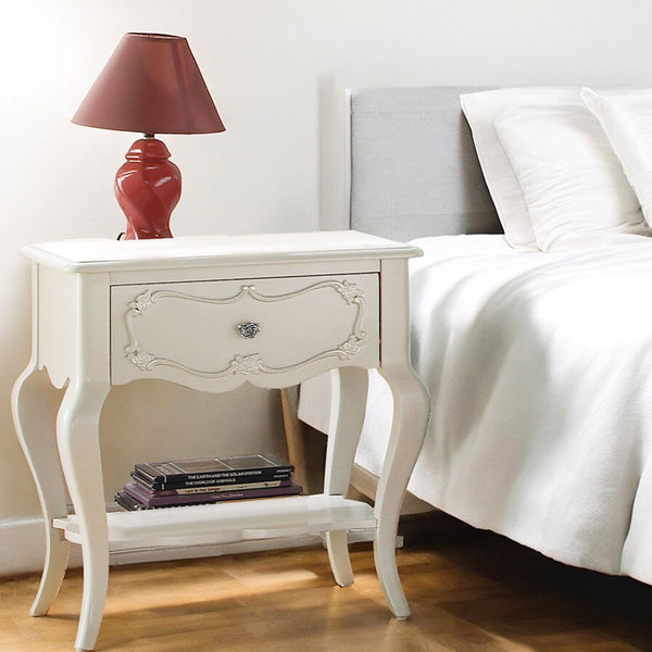 ACME Edalene Pearl White Nightstand Model 30509