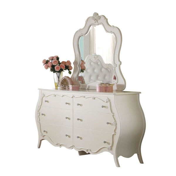 ACME Edalene Pearl White Mirror Model 30513