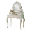 ACME Edalene Pearl White Vanity Desk with Mirror Model 30516
