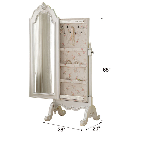 ACME Edalene Pearl White Jewelry Armoire Model 30520