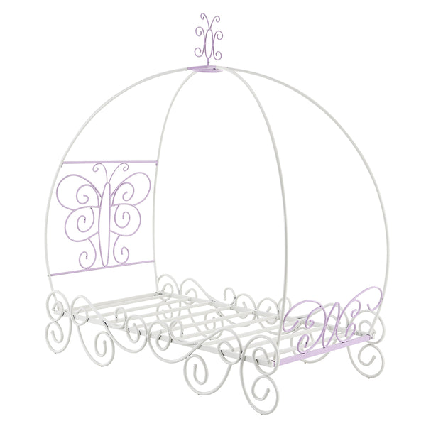 ACME Priya II White & Light Purple Full Bed with Canopy Model 30535F