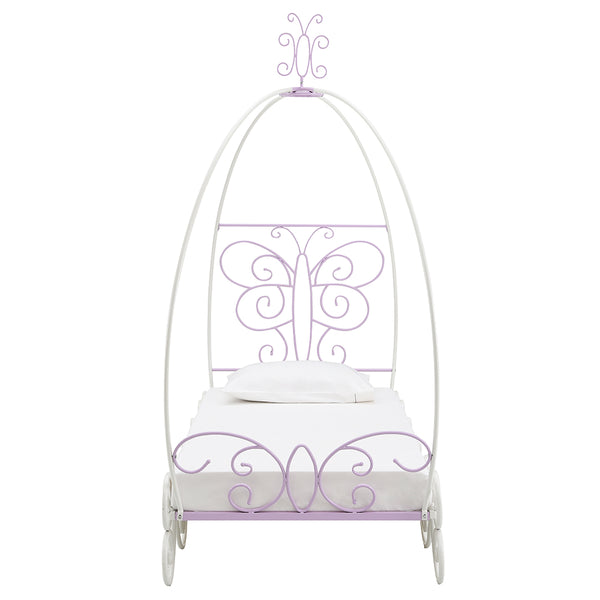 ACME Priya II White & Light Purple Full Bed with Canopy Model 30535F