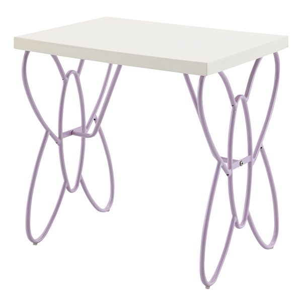 ACME Priya II White & Light Purple Nightstand Model 30538
