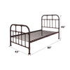 ACME Nicipolis Sandy Gray Twin Bed Model 30730T