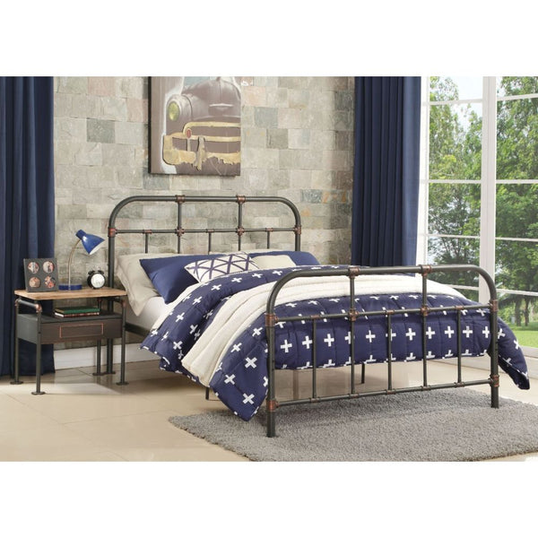 ACME Nicipolis Sandy Gray Full Bed Model 30735F