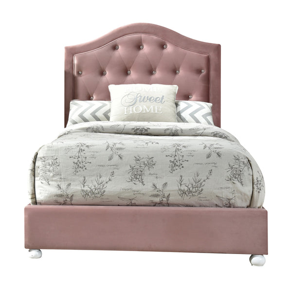 ACME Reggie Pink Fabric Twin Bed Model 30820T
