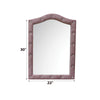 ACME Reggie Pink Fabric Mirror Model 30824