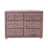 ACME Reggie Pink Fabric Dresser Model 30825