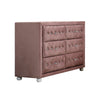 ACME Reggie Pink Fabric Dresser Model 30825