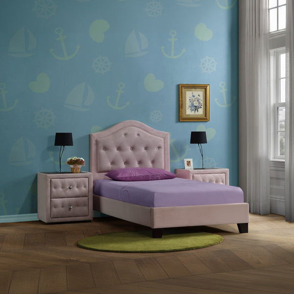 ACME Reggie Pink Fabric Full Bed Model 30875F