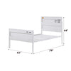 ACME Cargo White Twin Bed Model 35900T