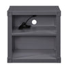 ACME Cargo Gunmetal Nightstand with USB Port Model 35922