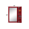 ACME Cargo Red Vanity Mirror Model 35952