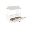 ACME Tree House II Weathered White & Washed Gray Trundle TwinModel 37173