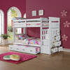 ACME Allentown White Bunk Bed (Twin | Twin) with Trundle (Twin) & Storage Model 37370