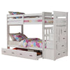 ACME Allentown White Bunk Bed (Twin | Twin) with Trundle (Twin) & Storage Model 37370