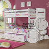 ACME Allentown White Bunk Bed (Twin | Twin) with Trundle (Twin) & Storage Model 37370