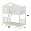 ACME Rohan Cottage White & Pink Bunk Bed (Twin | Twin)Model 37410