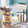 ACME Neptune White & Chocolate Bunk Bed (Twin | Twin)Model 37715