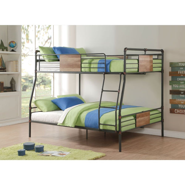 ACME Brantley Sandy Black & Dark BronzeHand BrushedBunk Bed (F XL/Q) Model 37725