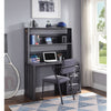 ACME Cargo Gunmetal Writing Desk with Hutch Model 37897
