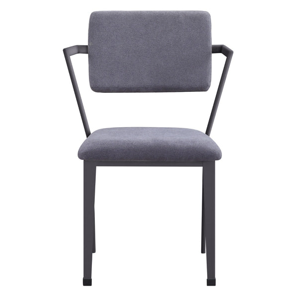 ACME Cargo Gray Fabric & Gunmetal Office Chair Model 37898