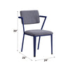 ACME Cargo Gray Fabric & Blue Office Chair Model 37908