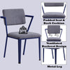 ACME Cargo Gray Fabric & Blue Office Chair Model 37908