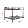 ACME Limbra Sandy Black Bunk Bed (Q/Q) Model 38015